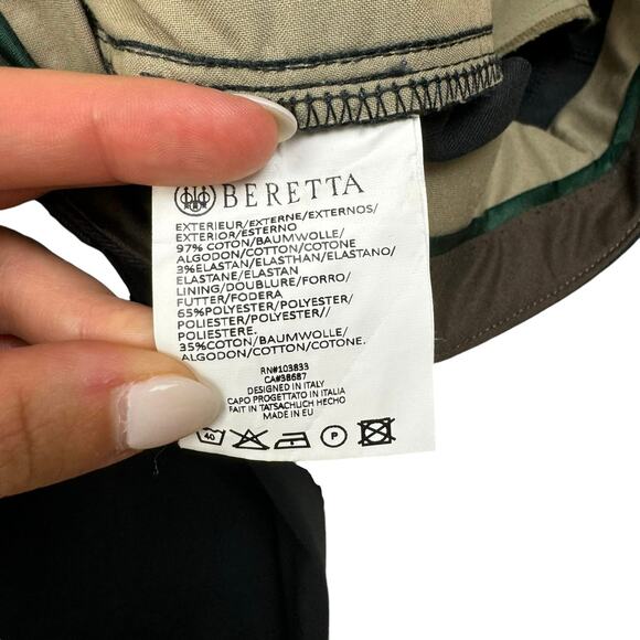 Beretta NWT Navy Straight Leg Five Pocket Gabardine Business Casual Chino Pants - Picture 8 of 9